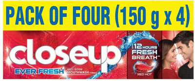 

Closeup Ever Fresh Red Hot Gel Toothpaste - 150 g (Pack of 4) Toothpaste(600 g)