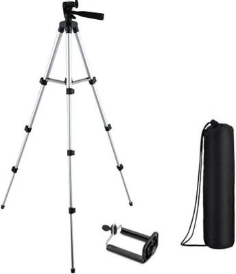 

Buy Genuine Tripod-3110 with Smartphone Holder Mount For Android Mobile Portable Adjustable Lightweight Camera Stand With Three-Dimensional Head Tripod Kit(Multicolor, Supports Up to 3000)