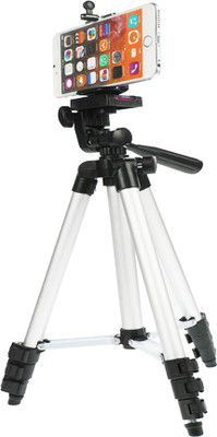 

LIFEMUSIC Tripod-3110 Portable Adjustable Aluminum Lightweight Camera Stand With Three-Dimensional Head & Quick Release Plate Reasonable price Durable Compatible with all Kinds of Digital Cameras, Camcorder and Mobile Tripod, Tripod Kit(Silver, Black, Sup
