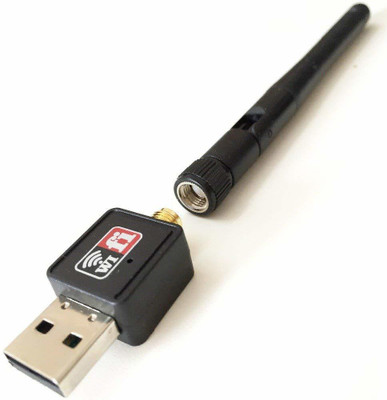 

Teconica 600 Mbps Wireless USB WiFi Dongle 2.4 Ghz LAN Network Card Adapter with Movable Antenna 802.11n/g/b for All PC, Laptops USB Adapter(Black)