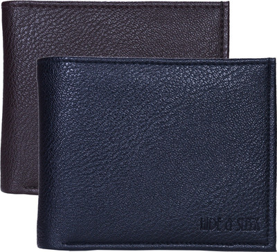 

Hide & Sleek Men Multicolor Artificial Leather Wallet(7 Card Slots), Mc-823