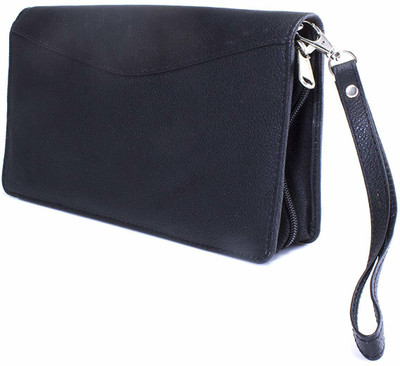 

Ess Tee Men Travel Black Genuine Leather Document Holder(10 Card Slots)