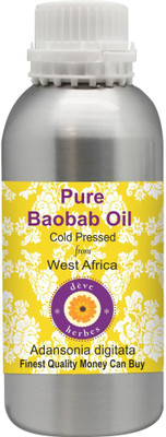 

Deve Herbes Pure Baobab Oil (Adansonia digitata) 100% Natural Therapeutic Grade Cold Pressed(630 ml)