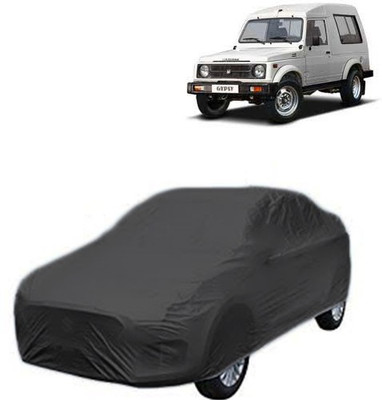 A+ RAIN PROOF Car Cover For Maruti Suzuki Gypsy (Without Mirror Pockets)(Black)