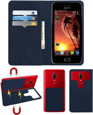 ACM Flip Cover for Zync Cloud Z5(Blue, Cases with Holder, Pack of: 1)