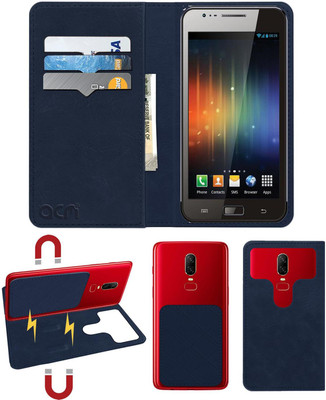 ACM Flip Cover for Maxx Ax8 Note(Blue, Cases with Holder, Pack of: 1)