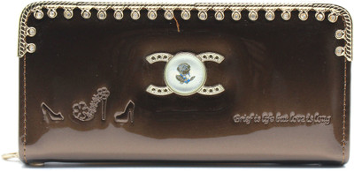 

Trendy Party Brown Clutch