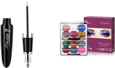 

Blue Heaven Signature Eyeliner - 10 ML with 12x1 Fashion Eye Shadow(Set of 2)