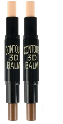 

ADJD PROFESSIONAL GLOSSY FACE 3D BALM HIGHLIGHT & CONTOUR STICK Concealer(ALABASTER, NUTTY)