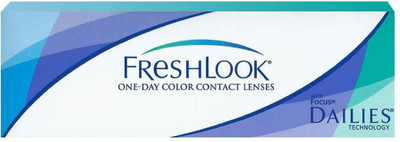 

Ciba Vision Alcon FRESHLOOK ONE DAY COLOR LENS Daily Contact Lens (-4.25, BLUE, Pack of 10) Daily Contact Lens(-4.25, GREY, Pack of 10)