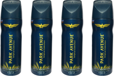 

Park Avenue GOOD MORNING ( PACK OF 4) Deodorant Spray - For Men(150 ml, Pack of 4)