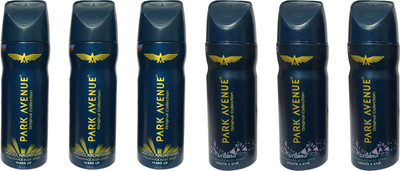 

Park Avenue STORM AND GOOD MORNING ( PACK OF 6) Deodorant Spray - For Men(150 ml, Pack of 6)
