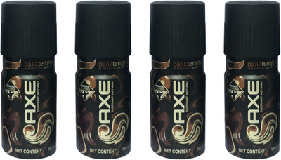 

AXE DARK TEMPTATION( PACK OF 4) Deodorant Spray - For Men(150 ml, Pack of 4)