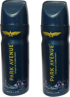 

Park Avenue STORM ( PACK OF 2) Deodorant Spray - For Men(150 ml, Pack of 2)