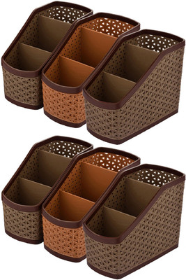 KUBER INDUSTRIES 3 Compartments Plastic Compact(Multicolor)