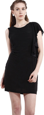

Peptrends Women' Fit and Flare Black Dress