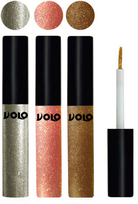 

Volo WATERPROOF GLITTER EYE LINER 15 ml(Light Copper, Rose Gold, Copper)