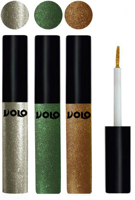 

Volo WATERPROOF GLITTER EYE LINER 15 ml(Light Copper, Olive Green, Copper)