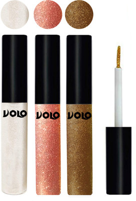 

Volo WATERPROOF GLITTER EYE LINER 15 ml(White, Rose Gold, Copper)