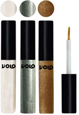 

Volo WATERPROOF GLITTER EYE LINER 15 ml(White, Entick Silver, Copper)