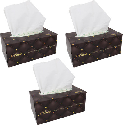 

Freshee 100 Pulls 2 Ply Virgin Fibre Premium Tissue That Offer Fresh Soft And Hygienic Experience(Pack of 100)