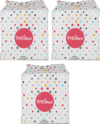 

Freshee 50 Pulls 2 Ply Cocktail Tissue Napkin That Offers A Fresh Soft And Hygienic Experience(Pack of 50)