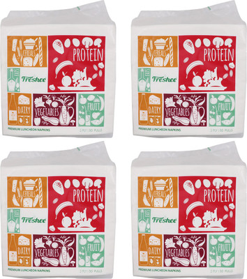 

Freshee 50 Pulls Luncheon Napkin 2Ply Tissue Offers A Fresh Soft And Hygienic Experience(Pack of 50)