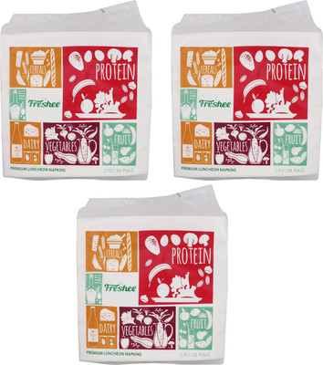 

Freshee 50 Pulls 2Ply Luncheon Napkin Tissue Offers A Fresh Soft And Hygienic Experience(Pack of 50)