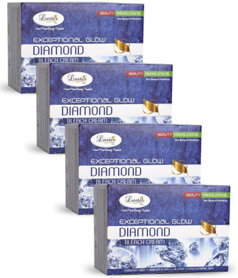 

Luster Exceptional Glow Diamond Bleach cream (with Pre Bleach Cream & Post Bleach Pack)-Pack of 4(500 ml)