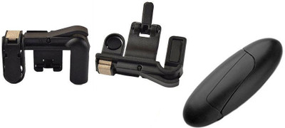 

LIFEMUSIC Gamepad Controller Game Accessories Gamepad Controller For PUBG Universal Fire Joystick L1 R1 Trigger For IOS Android Gaming Accessory Kit(Black, For Android, iOS)