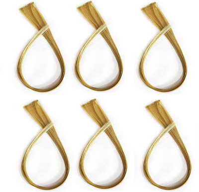 

Chooz Designer Studio Straight Full Head Clip In On Extensions Women/Girls Beautiful Extension (Pack Of 6) Hair Extension
