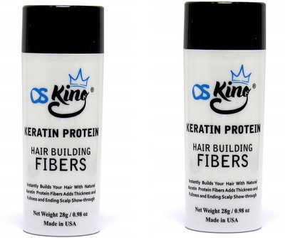 

Osking Hair fiber 28 grams pack of 2 (Hair Loss Concealer) For All Fibres.Hair fiber In DARK BROWN Color.(56 ml)