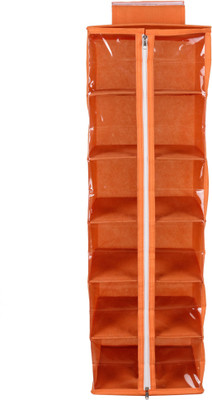 Shrey Creation Hanging 6 self wardrobe organizer orange Closet Organizer