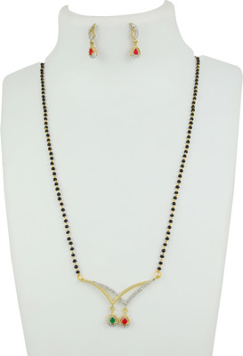 Charms Alloy Gold-plated Gold, Silver, Black Jewellery Set(Pack of 1)