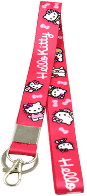 faynci Quality Fabric Printed Hello Kitty Locking Hook Key Ring Key Chain Key Chain