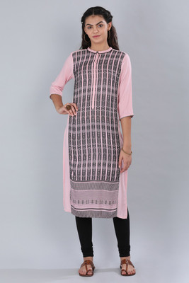 Aurelia Women Printed Straight Kurta(Multicolor)
