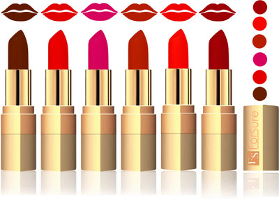 

Forsure Brown, Sweet Red, Purple, Chocolate, Hot Red, Maroon Velvet Matte Lipstick(Brown, Sweet Red, Purple, Chocolate, Hot Red, Maroon)