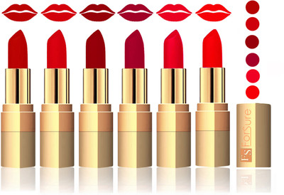 

Forsure Coffee, Soft Red, Maroon, Plum, Sweet Pink,Romantic Red Velvet Matte Lipstick(Coffee, Soft Red, Maroon, Plum, Sweet Pink,Romantic Red)
