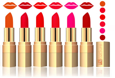 

Forsure Light Brown, Sweet Pink, Romantic Red, Red, Peach, Coffee Velvet Matte Lipstick(Light Brown, Sweet Pink, Romantic Red, Red, Peach, Coffee)