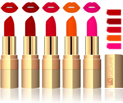 

Forsure Extra Soft & Smooth Velvet Matte Lip Color Combo In Wholesale Rate(Coffee,Maroon,Mauve,Fast Red,Pink)