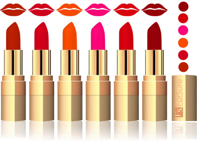 

Forsure Chocolate, Mauve, Fast Red, Pink, Soft Red, Maroon Velvet Matte Lipstick(Chocolate, Mauve, Fast Red, Pink, Soft Red, Maroon)