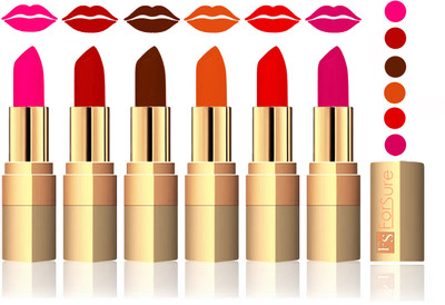 

Forsure Peach, Coffee, Brown, Light Brown, Sweet Red, Purple Velvet Matte Lipstick(Peach, Coffee, Brown, Light Brown, Sweet Red, Purple)