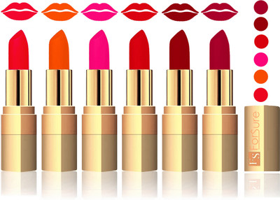 

Forsure Red, Fast Red, Pink, Soft Red, Plum,Maroon Velvet Matte Lipstick(Red, Fast Red, Pink, Soft Red, Plum,Maroon)