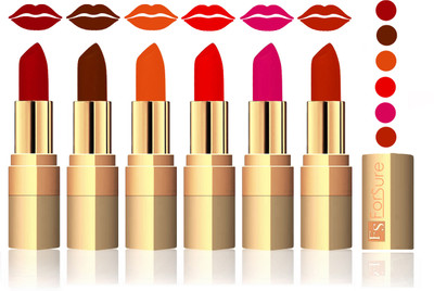 

Forsure Maroon, Brown, Light Brown, Sweet Red, Purple, Chocolate Velvet Matte Lipstick(Maroon, Brown, Light Brown, Sweet Red, Purple, Chocolate)