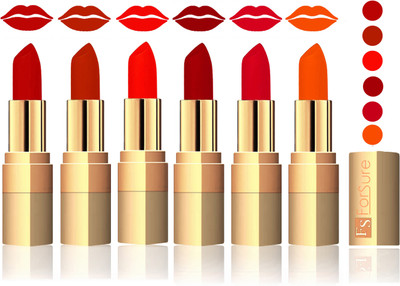 

Forsure Coffee, Chocolate, Hot Red, Maroon, Mauve, Soft Red Velvet Matte Lipstick(Coffee, Chocolate, Hot Red, Maroon, Mauve, Soft Red)
