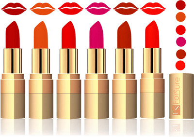 

Forsure Coffee, Light Brown, Sweet Red, Purple, Chocolate, Hot Red Velvet Matte Lipstick(Coffee, Light Brown, Sweet Red, Purple, Chocolate, Hot Red)