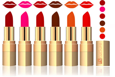 

Forsure Maroon, Peach, Coffee, Brown, Light Brown, Sweet Red Velvet Matte Lipstick(Maroon, Peach, Coffee, Brown, Light Brown, Sweet Red)