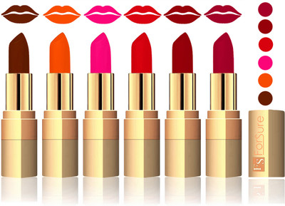 

Forsure Brown, Fast Red, Pink, Soft Red, Maroon, Plum Velvet Matte Lipstick(Brown, Fast Red, Pink, Soft Red, Maroon, Plum)