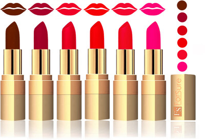 

Forsure Brown, Plum, Sweet Pink, Romantic Red, Red, Peach Velvet Matte Lipstick(Brown, Plum, Sweet Pink, Romantic Red, Red, Peach)