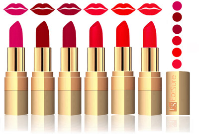 

Forsure Purple, Maroon, Plum, Sweet Pink, Romantic Red, Red Velvet Matte Lipstick(Purple, Maroon, Plum, Sweet Pink, Romantic Red, Red)